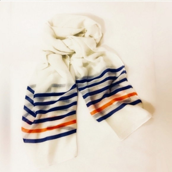 Marine Layer White, Blue, & Red Scarf - Picture 2 of 4